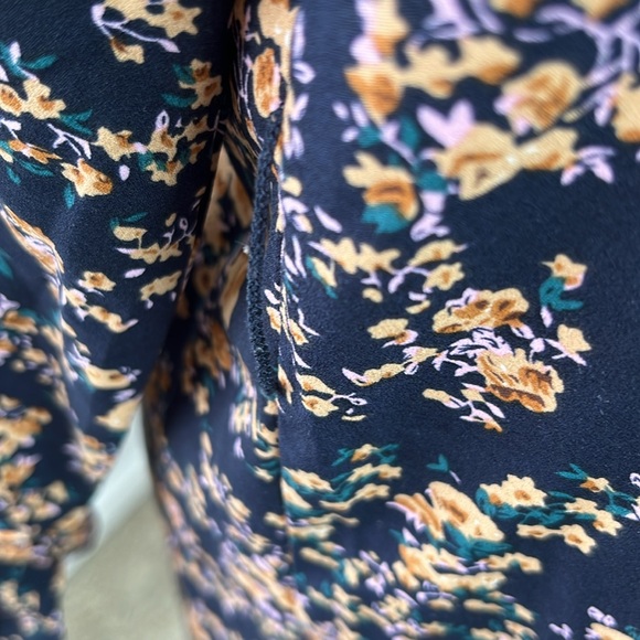 Shein Floral-print Shift Dress with Tie - Picture 9 of 12